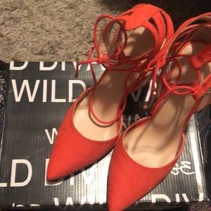 STYLE AKIRA DK CORAL HIGH HEEL STILETTO and BAG